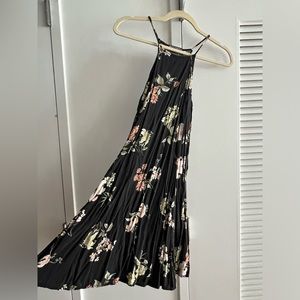 Brandy Melville Floral Print Black Dress